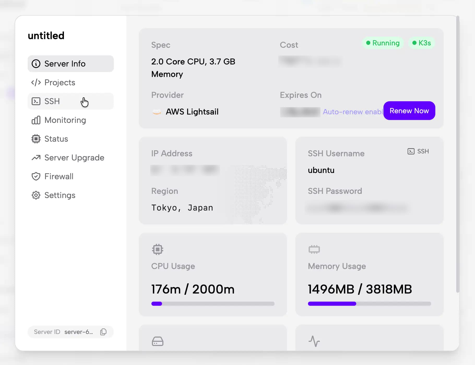 通过 Zeabur 控制台进行 SSH 连接